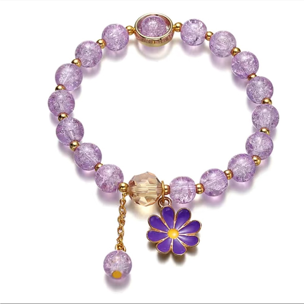 5/$40 Bead Bracelet w/ Flower Pendant